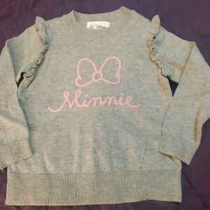 Gap Kids  Gray and Pink Minnie Sweater